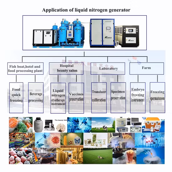 Générateur d'azote liquide spécial, haute pureté, petit Volume 1L ~ 100L/heure, silencieux, économie d'énergie, laboratoire