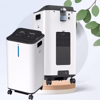 Concentrateur d'oxygène nébuliseur à très faible bruit 5L avec moniteur de débit et de pureté réglable